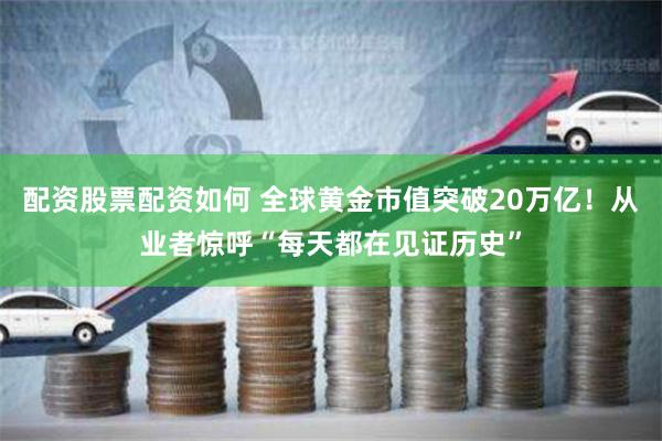 配资股票配资如何 全球黄金市值突破20万亿！从业者惊呼“每天都在见证历史”